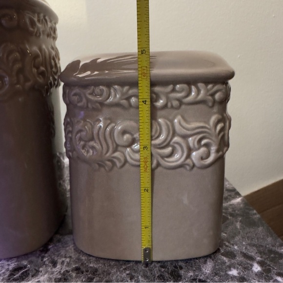 Elegant Tan Food Storage Canister Set - Picture 5 of 7